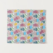 Happy Oaster Wandteppich (Vorderseite (Horizontal))