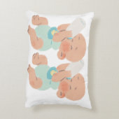 Happy Oaster Watercolor Blumeneier Dekokissen (Rückseite(Vertikal))