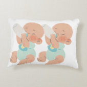 Happy Oaster Watercolor Blumeneier Dekokissen (Rückseite)