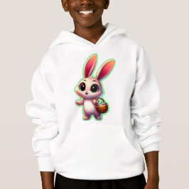 Happy Oaster Watercolor Bunny Hoodie