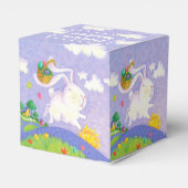 Happy Oaster Watercolor Bunny Rabbit Eggs Basket Geschenkschachtel (Rückseite)