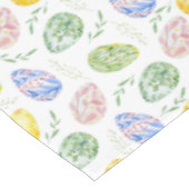 Happy Oaster Watercolor Eggs Tischdecke (Schrägansicht)