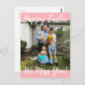 Happy Oaster We Miss You Postcard Postkarte (Vorne/Hinten)