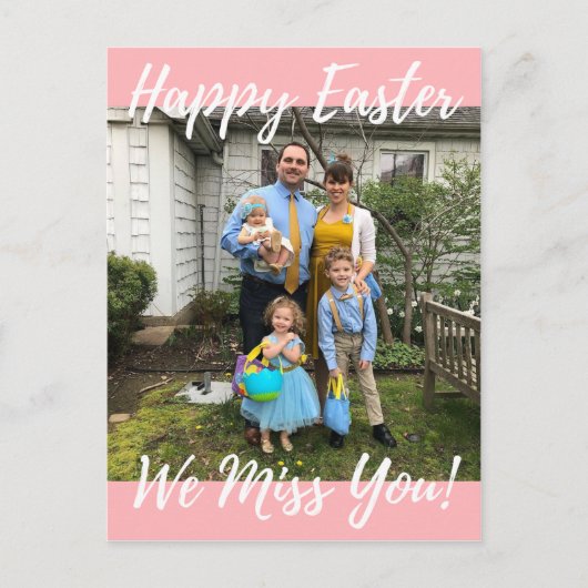 Happy Oaster We Miss You Postcard Postkarte (Vorderseite)