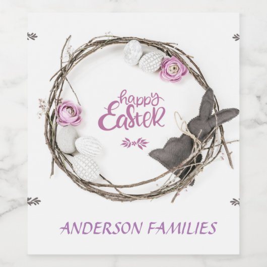 Happy Oaster Weinetikett (Einzelnes Label)