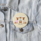 Happy Oaster Welsh Terrier Dogs Button (Beispiel)