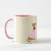 Happy Oaster Welsh Terrier Dogs Tasse (Links)