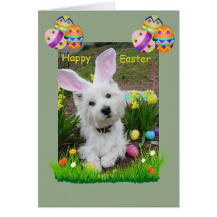 Happy Oaster Westie Card
