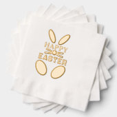 Happy Oaster Whimsical Bunny Rabbit Servietten Mit Folie (Insitu (Gestapelt))