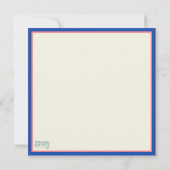 Happy Oaster Whimsical Floral Inspirivity Mitteilungskarte (Rückseite)