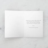 Happy Oaster White Bunny Florals Personalisiert Karte (Innenseite)