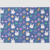 Happy Oaster White Liebe Rabbit Seidenpapier (Vorderseite)