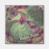 Happy Oaster Wildblume Magnet (Vorne)