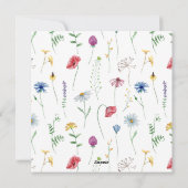 Happy Oaster Wildblumen Feiertagskarte (Rückseite)