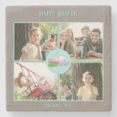 Happy Oaster Wishings Steinuntersetzer (Vorderseite)