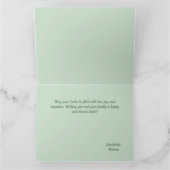 Happy Oaster wünscht Aquarellbilder Karte (Innenseite)