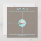 Happy Oaster wünscht Flat Green Karte (Vorderseite)