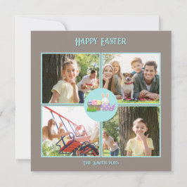 Happy Oaster wünscht Flat Green Karte