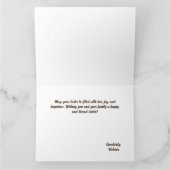 Happy Oaster wünscht pastellfarbene Illustrationsk Karte (Innenseite)