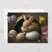 Happy Oaster wünscht PostCard Postkarte (Vorne/Hinten)