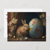 Happy Oaster wünscht PostCard Postkarte (Vorne/Hinten)