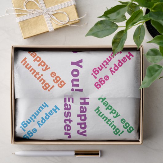 Happy Oaster Yellow Chick Seidenpapier (Geschenk)