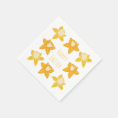 Happy Oaster Yellow Daffodil Serviette (Ecke)