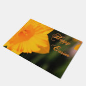 Happy Oaster Yellow Spring Daffodie Blume Fußmatte (Schrägansicht)