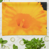 Happy Oaster Yellow Spring Daffodie Blume Geschirrtuch (Gefaltet)