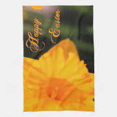 Happy Oaster Yellow Spring Daffodie Blume Geschirrtuch (Vertikal)