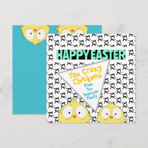 "Happy Oaster You Crazy Chickens" Osterfest Feiertagskarte