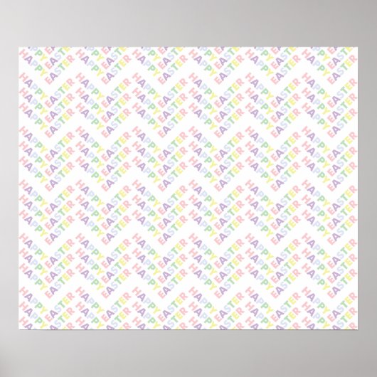 Happy Oaster Zig Zag Pattern Poster (Vorne)