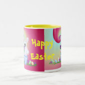 Happy Oaster Zweifarbige Tasse (Mittel)