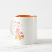 Happy Oaster Zweifarbige Tasse (Vorderseite Links)
