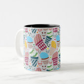 Happy Oaster Zweifarbige Tasse (Vorderseite Links)