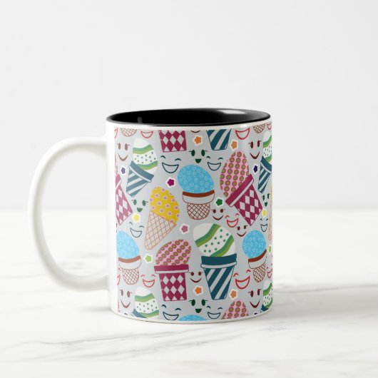Happy Oaster Zweifarbige Tasse (Links)