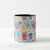 Happy Oaster Zweifarbige Tasse (Mittel)