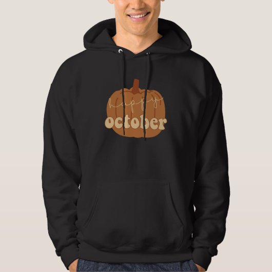 Happy October Fall Pumpkin Hoodie (Vorderseite)