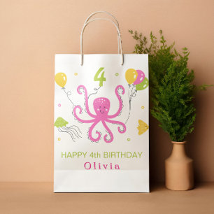 Happy Octopus Geburtstag Mittlere Geschenktüte