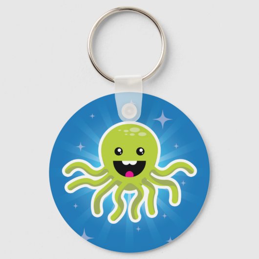 Happy Octopus Schlüsselanhänger (Vorderseite)