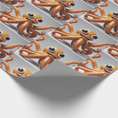 Happy Octopus Wrapping Paper Geschenkpapier (Ecke)