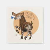 Happy Okapi! Serviette (Vorderseite)