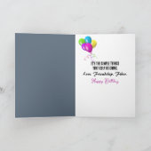 Happy Old Lady Dancing Karte (Innenseite)