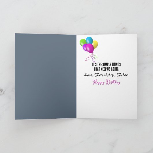 Happy Old Lady Dancing Karte (Innenseite)