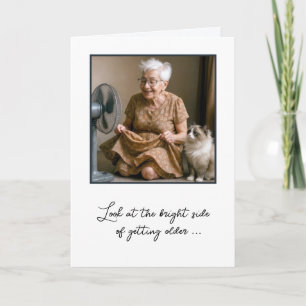Happy Old Lady Kühlung durch einen Lüfter Karte