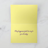 Happy Old-Modern May Day Lilacs Karte (Innenseite)