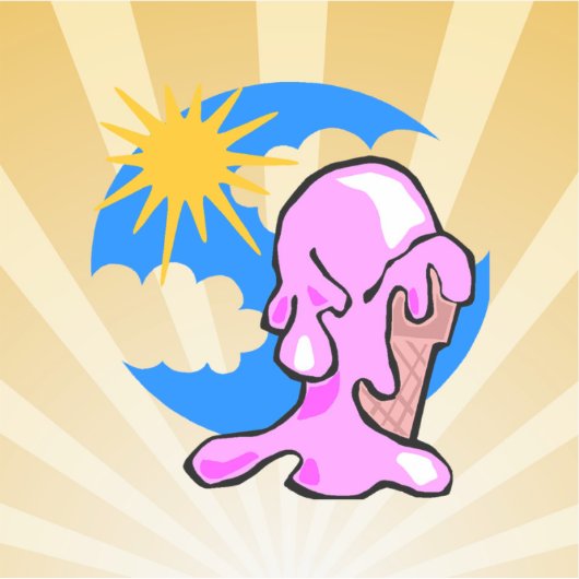 Happy on ice cream aufkleber (Vorderseite)