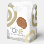 Happy One First Birthday boy Favor Boxes Geschenkschachtel (Geöffnet)