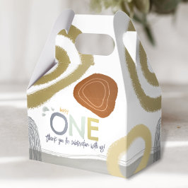 Happy One First Birthday boy Favor Boxes Geschenkschachtel