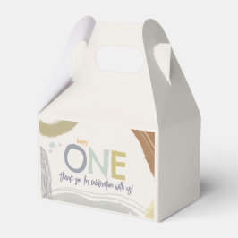 Happy One First Birthday Junge Gefälligkeitsboxen Geschenkschachtel